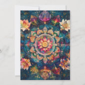 Invitation Fils de Lumière | Dessin de Mandala Floral (Dos)