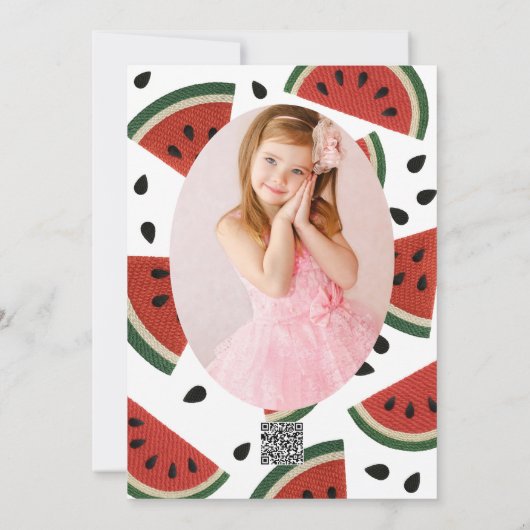 Invitation Fils de pastèque de toute façon vous découpez la f (Dos)