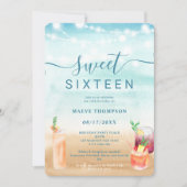 Invitation Fils de plage cocktails été doux 16 (Devant)