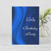 Invitation Fils Doux De Bleu 55e Anniversaire (Debout devant)