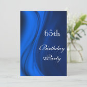 Invitation Fils Doux De Bleu 65e Anniversaire (Debout devant)