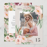 Fils rose naturel moderne photo anniversaire