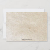 Invitation Fin automne ou hiver Rustic Tree Lights Mariage (Dos)