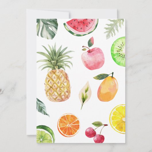 Invitation Fin de la fête d'été (Dos)