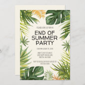 Invitation Fin de la fête d'été (Devant / Derrière)