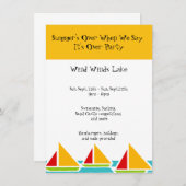 Invitation Fin de la fête d'été (Devant / Derrière)