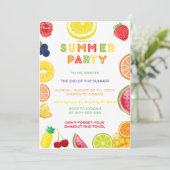 Invitation Fin de la fête d'été (Debout devant)