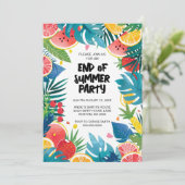 Invitation Fin de la fête d'été (Debout devant)