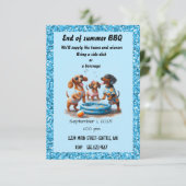 Invitation Fin de la fête d'été (Debout devant)
