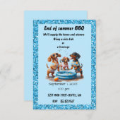 Invitation Fin de la fête d'été (Devant / Derrière)