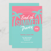 Invitation Fin de la fête d'été (Devant / Derrière)