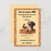 Invitation Fin de la fête d'été (Devant / Derrière)