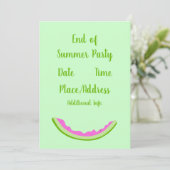 Invitation Fin de la fête d'été mangé Watermelon Rind (Debout devant)