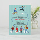 Invitation Fin de l'année scolaire grève l'invitation (Debout devant)