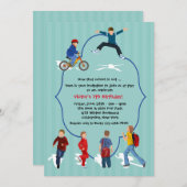 Invitation Fin de l'année scolaire grève l'invitation (Devant / Derrière)