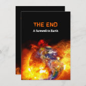 Invitation Fin de l'Apocalypse mondiale (Devant / Derrière)