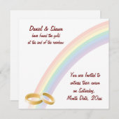 Invitation Fin de l'arc-en-ciel (Devant / Derrière)