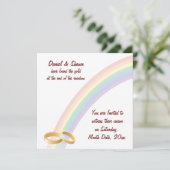 Invitation Fin de l'arc-en-ciel (Debout devant)