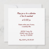 Invitation Fin de l'arc-en-ciel (Dos)