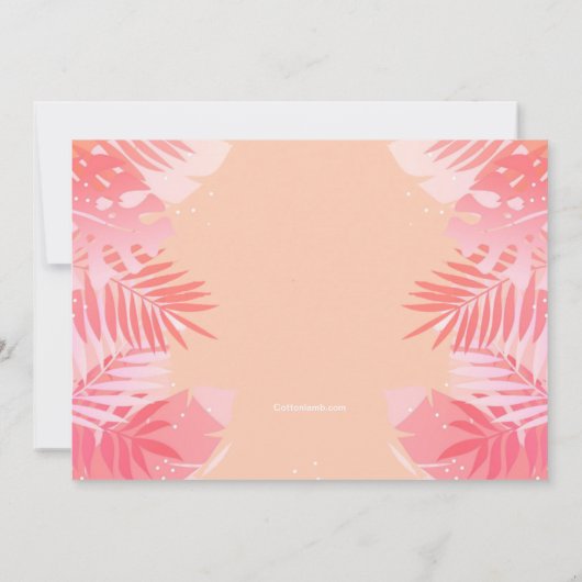 Invitation Fin de l'invitation de fête d'été (Dos)