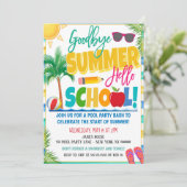 Invitation Fin de l'invitation de fête d'été (Debout devant)