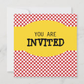 Invitation Fin de l'invitation du barbecue d'été (Dos)