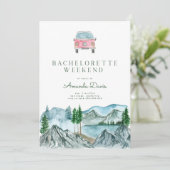 Invitation Fin de semaine de bachelorette à Woods Cabine Lake (Debout devant)