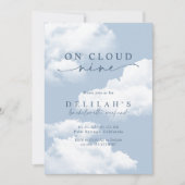 Invitation Fin de semaine de bachelorette bleu clair "On Clou (Devant)