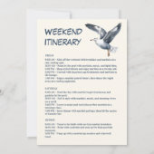 Invitation Fin de semaine de bachelorette côtière de la Marin (Dos)