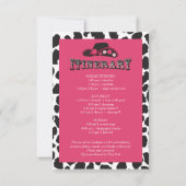 Invitation Fin de semaine de bachelorette de la discothèque r (Dos)