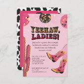 Invitation Fin de semaine de bachelorette de la discothèque r (Devant / Derrière)