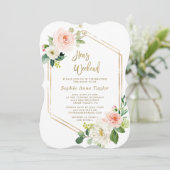 Invitation Fin de semaine de bachelorette de poule rose Flora (Debout devant)