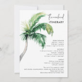 Invitation Fin de semaine de bachelorette et itinéraire (Dos)