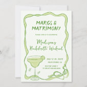 Invitation Fin de semaine de bachelorette Marges et Mariage (Devant)