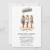 Invitation Fin de semaine de bachelorette pour filles côtière (Devant)