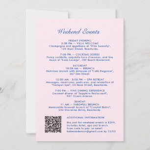 Invitation Fin de semaine de bachelorette rétro moderne Vinta