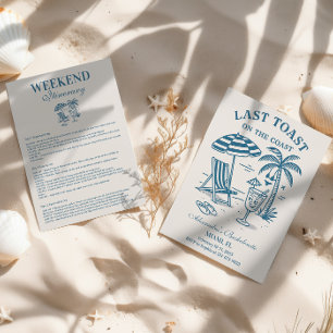 Invitation Fin de semaine de Dernier toast nautique