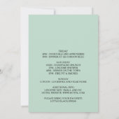 Invitation Fin de semaine de la bachelorette fleurie de print (Dos)