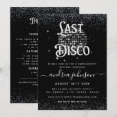 Invitation Fin de semaine de la discothèque Dernière des anné (Devant / Derrière)