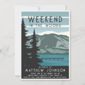 Invitation Fin de semaine de la fête de baccalauréat dans la  (Devant)