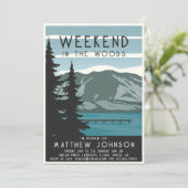 Invitation Fin de semaine de la fête de baccalauréat dans la  (Debout devant)