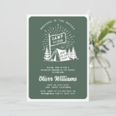 Invitation Fin de semaine de la fête de baccalauréat rétro da (Debout devant)