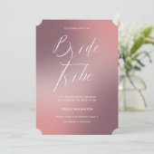 Invitation Fin de semaine de la licence moderne Blush Ombré G (Debout devant)