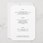 Invitation Fin de semaine de la licence moderne Blush Ombré G (Dos)