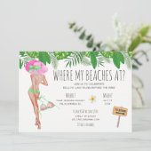 Invitation Fin de semaine de la plage de Bachelorette (Debout devant)