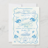 Invitation Fin de semaine de la plage de Mermaid sur la côte (Devant)