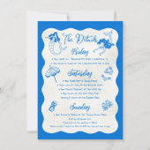 Invitation Fin de semaine de la Sirène de surf côtier (Dos)