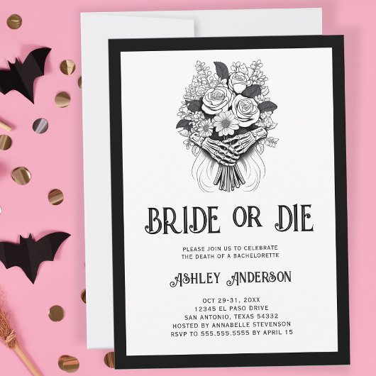 Invitation Fin de semaine de mariage ou de fête de bacheloret