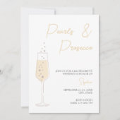 Invitation Fin de semaine des perles et poursuites élégantes (Devant)