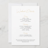 Invitation Fin de semaine des perles et poursuites élégantes (Dos)